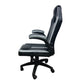 Silla Gamer Rismel, Negro y Gris, con espaldar reclinable y altura ajustable