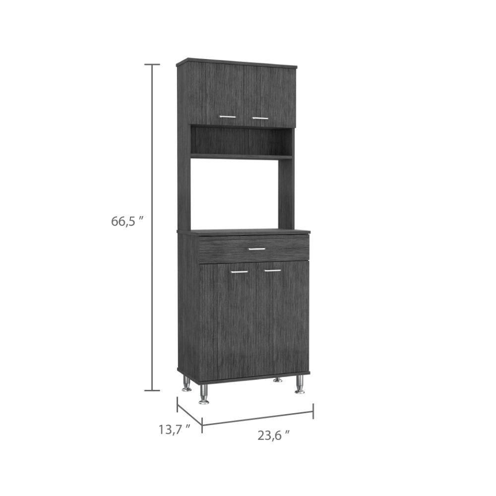 Alacena Bagan, Gris, con Un Cajón Organizador ZF