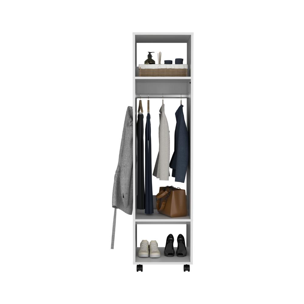 Closet Cuter, Blanco Kronospan, con espejo lateral ZF