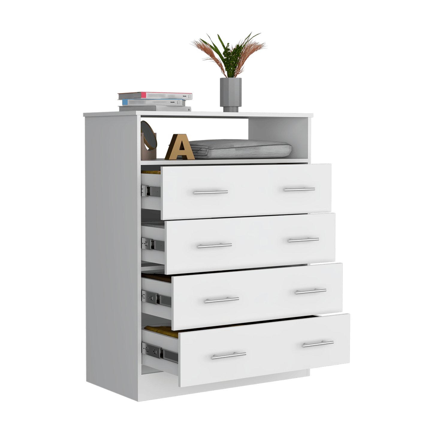 Organizador Barlovento, Blanco con Cuatro Cajones ZF