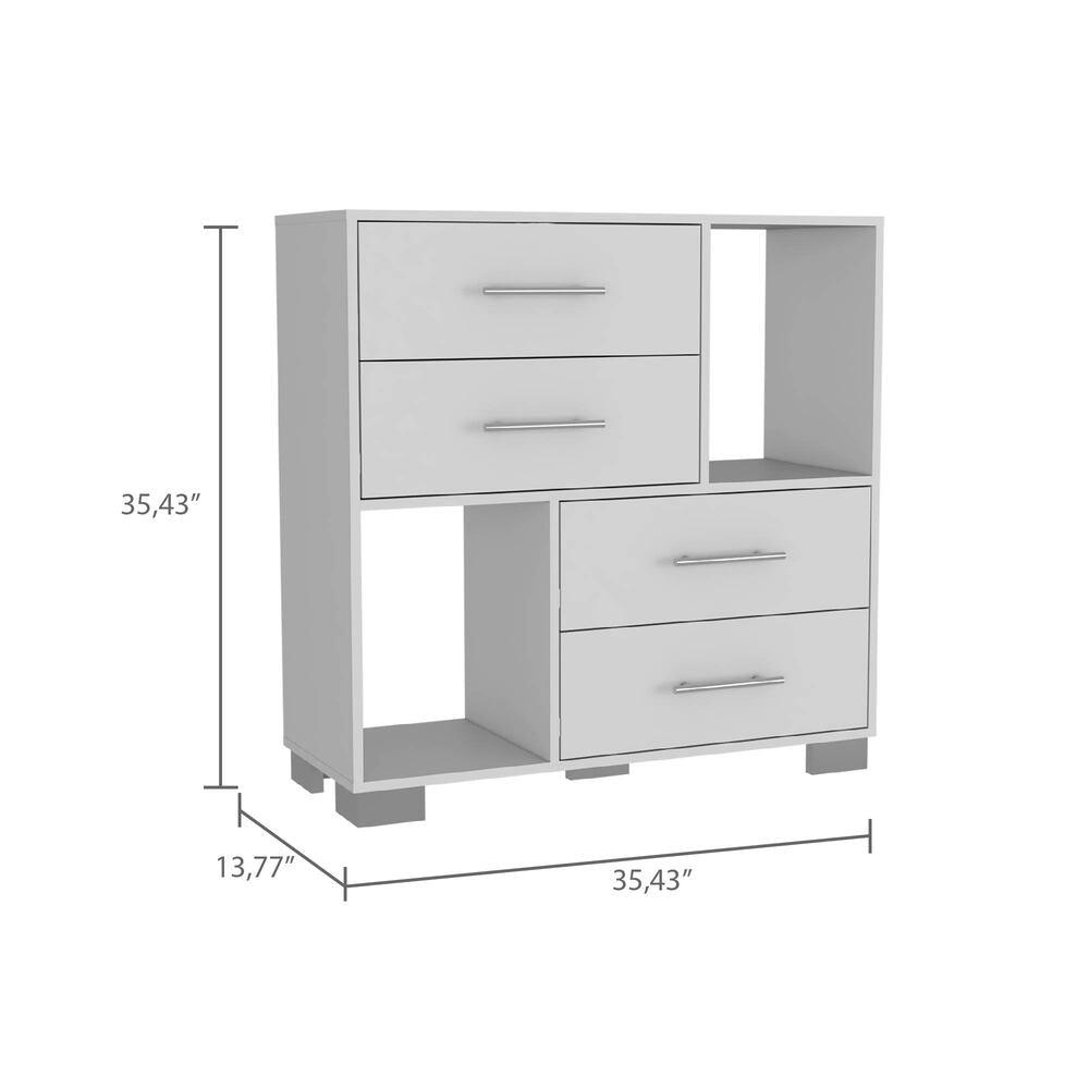 Organizador Karely, Blanco, 4 cajones multiusos deslizables ZF