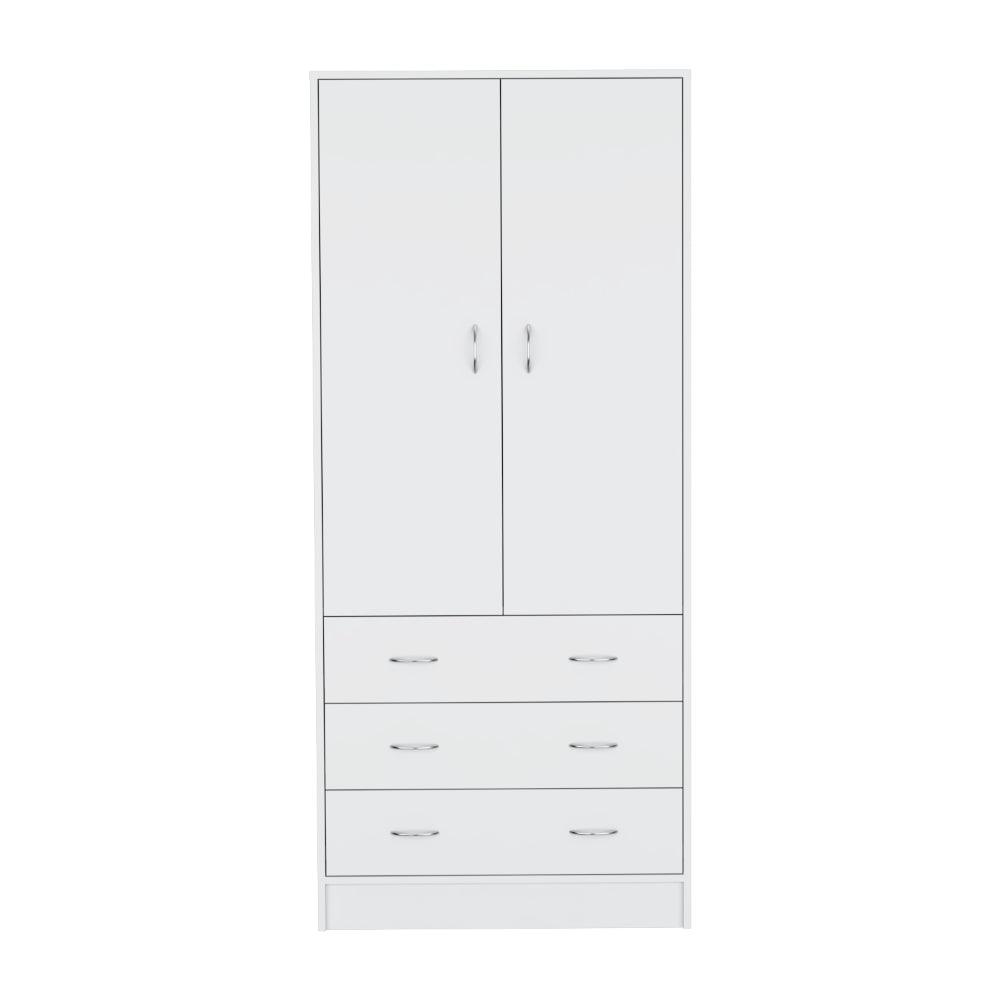 Closet Pilic, Blanco Duqueza, tres cajones con gran capacidad de almacenamiento ZF