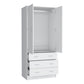 Closet Pilic, Blanco Duqueza, tres cajones con gran capacidad de almacenamiento ZF