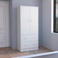 Closet Pilic, Blanco, dos cajones con gran capacidad de almacenamiento ZF