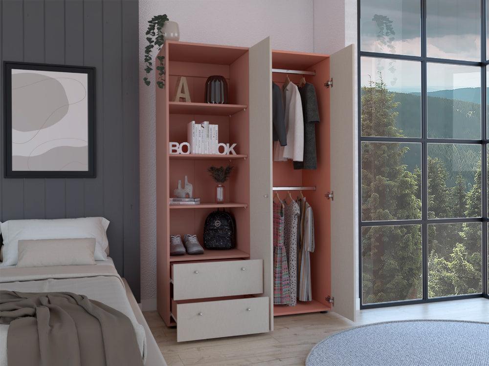 Closet Mokat, Arupo y Toquilla, con dos puertas abatibles