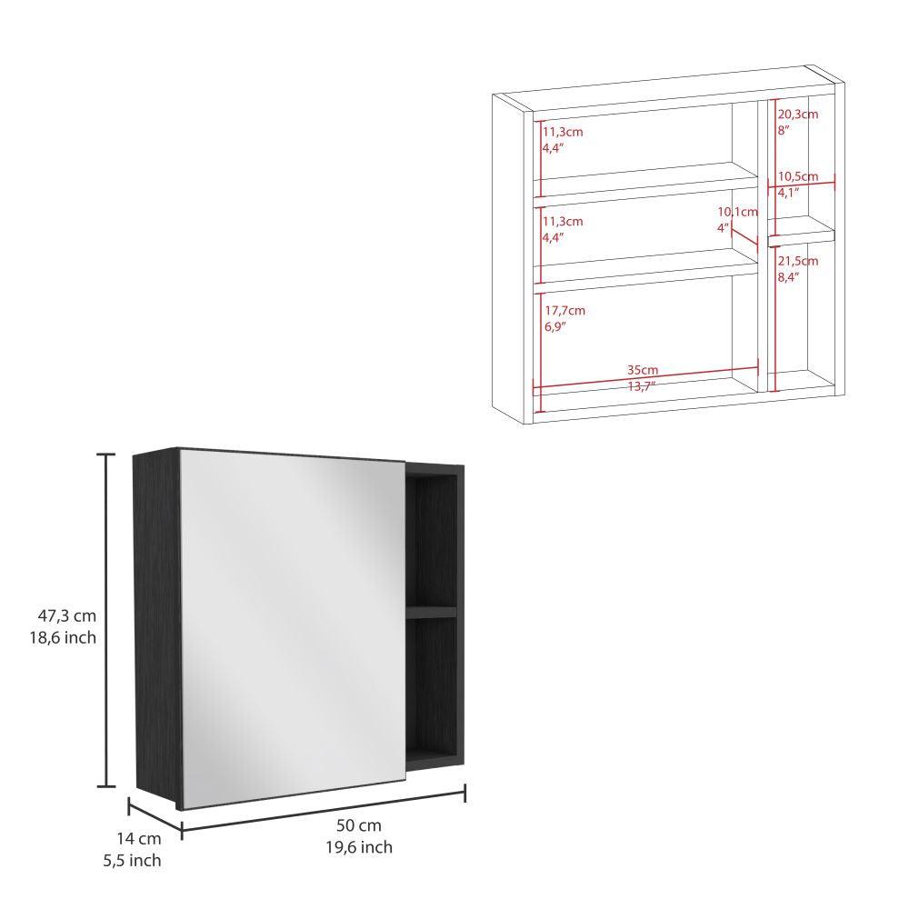 Gabinete De Baño, Omaina, Wengue, con Amplio Espacio Para Guardar Objetos De Aseo ZF