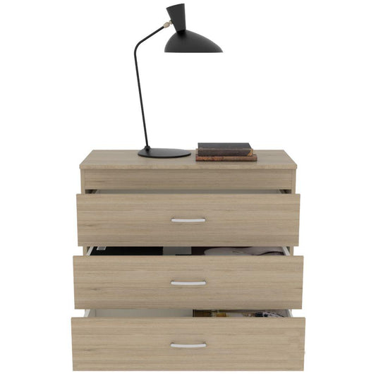 Organizador Galileo, Beige y Blanco, con Tres Cajoneras Ud