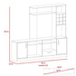 Mesa para TV Beijing, Wengue, para tv de 60''