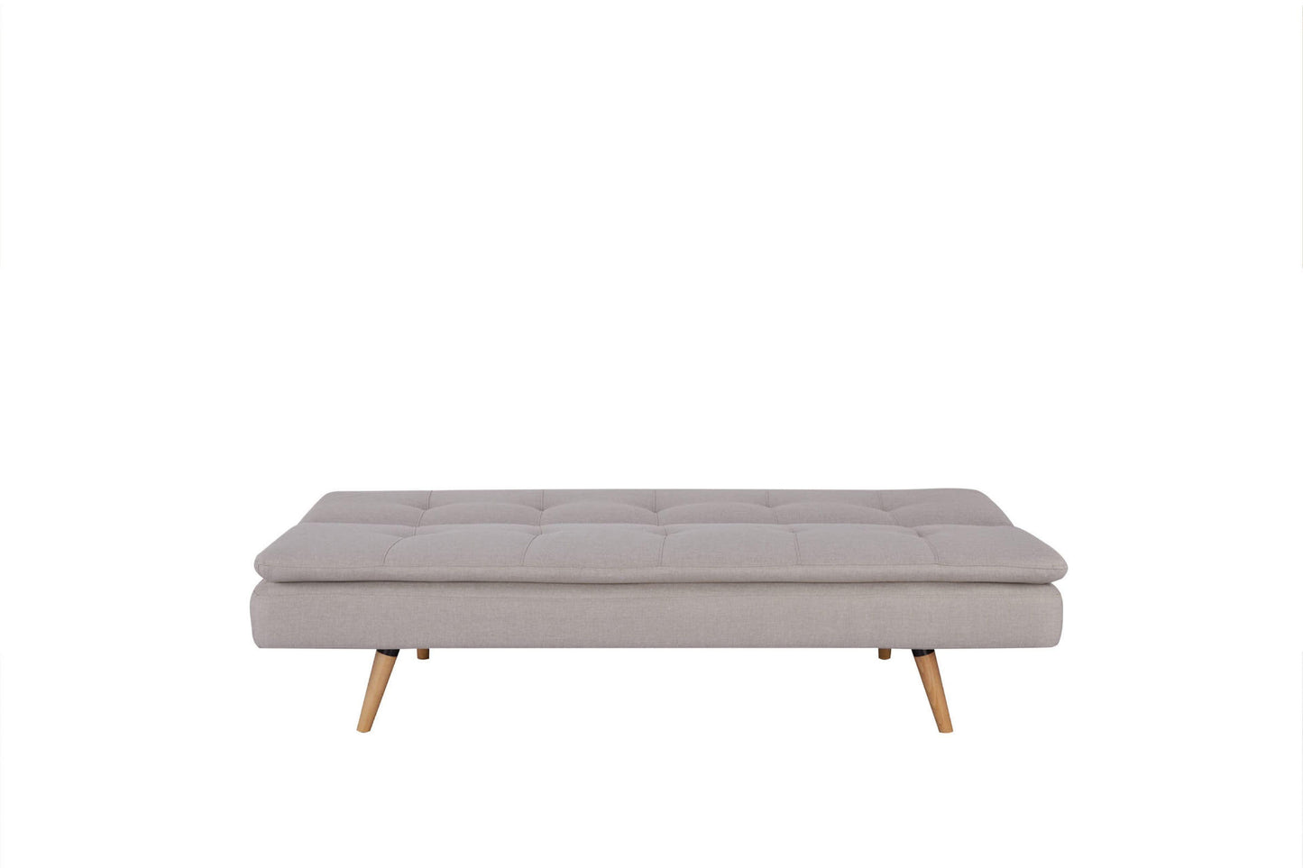 Sofá Cama Kabul, Gris, con Estructura de Madera y Tela 100% Poliéster