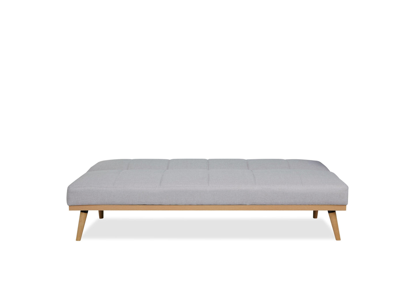 Sofá Cama Marsel, Gris, con Estructura de Madera y Tela 100% Poliéster