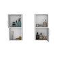 Gabinete de Baño Aqua, Blanco, con Puerta Abatible X2 ZF