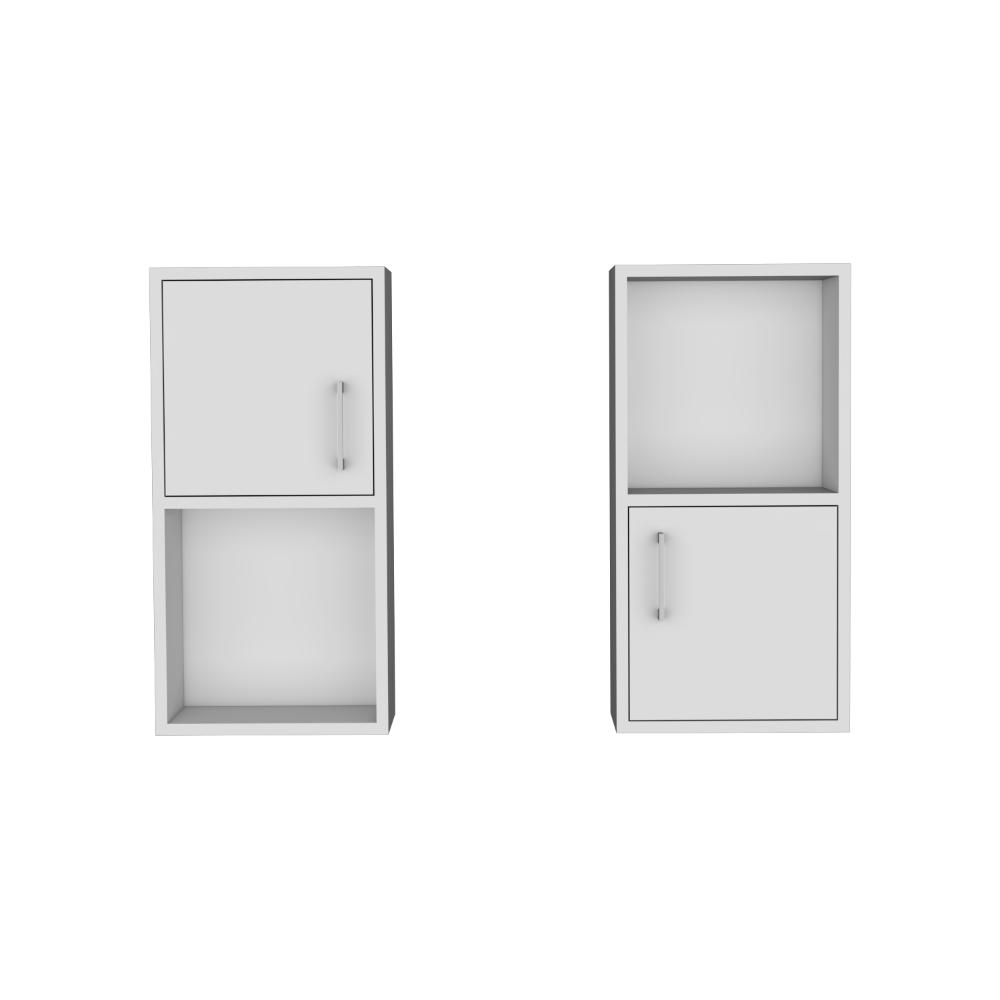 Gabinete de Baño Aqua, Blanco, con Puerta Abatible X2 ZF