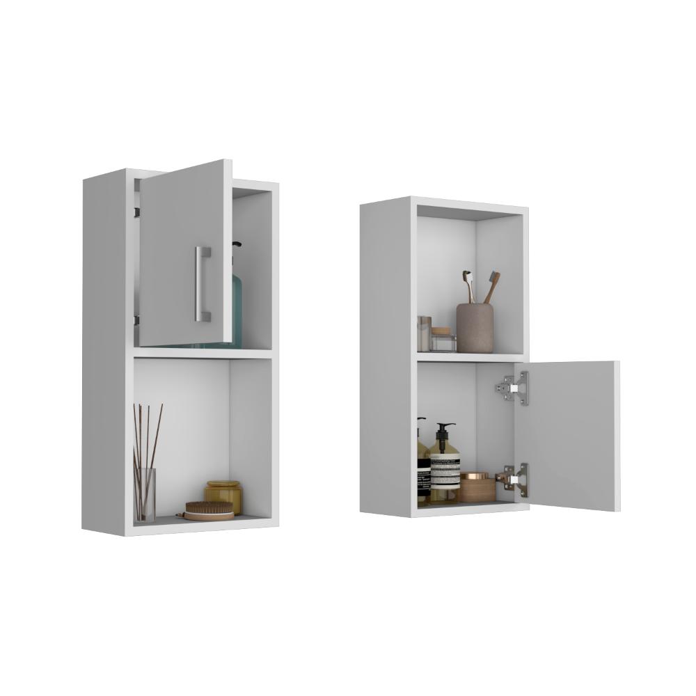 Gabinete de Baño Aqua, Blanco, con Puerta Abatible X2 ZF