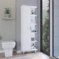 Mueble Auxiliar de Baño Crovic, Blanco, con puerta abatible ZF