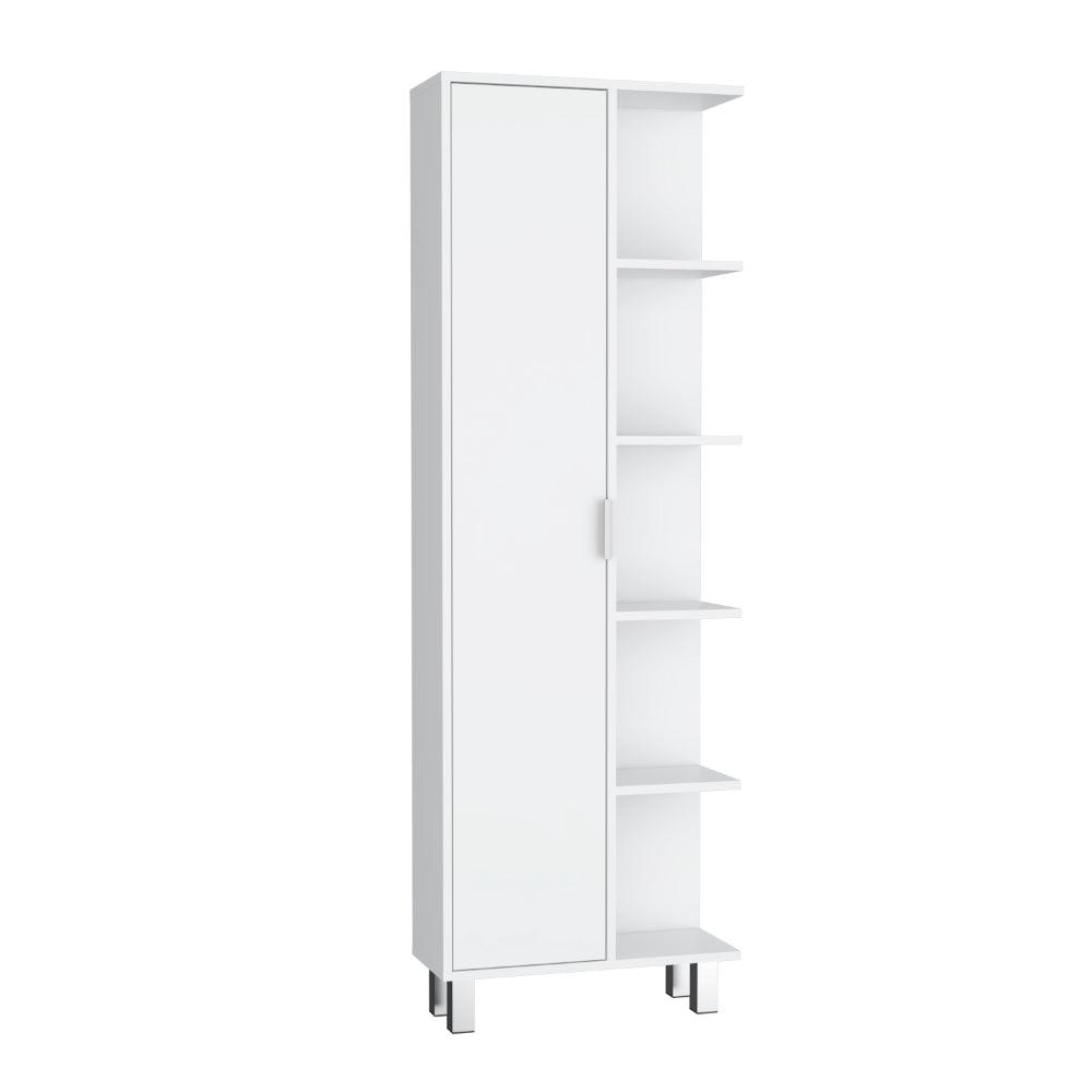 Mueble Auxiliar de Baño Crovic, Blanco, con puerta abatible ZF