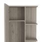 Mueble Esquinero Arán, Humo, con Variedad de Entrepaños ZF