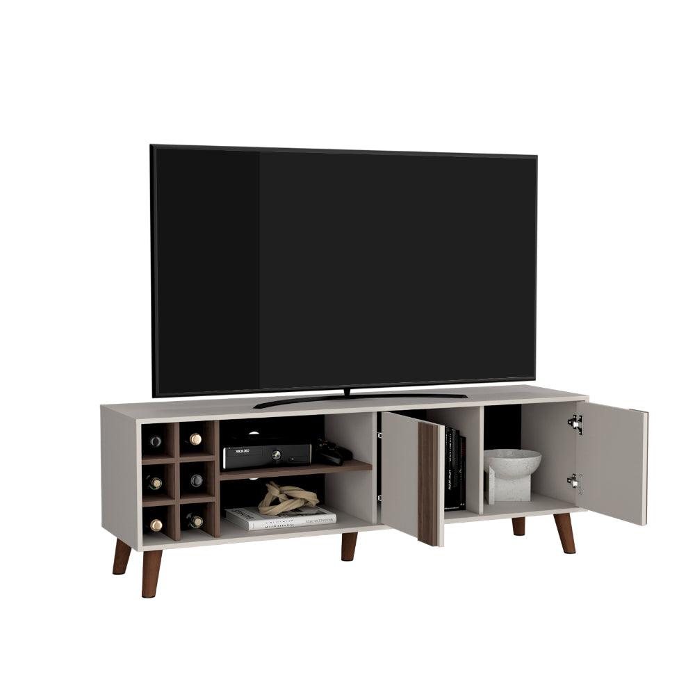 Mesa para TV Lannez, Milan y Capri, con dos puertas abatibles 65"