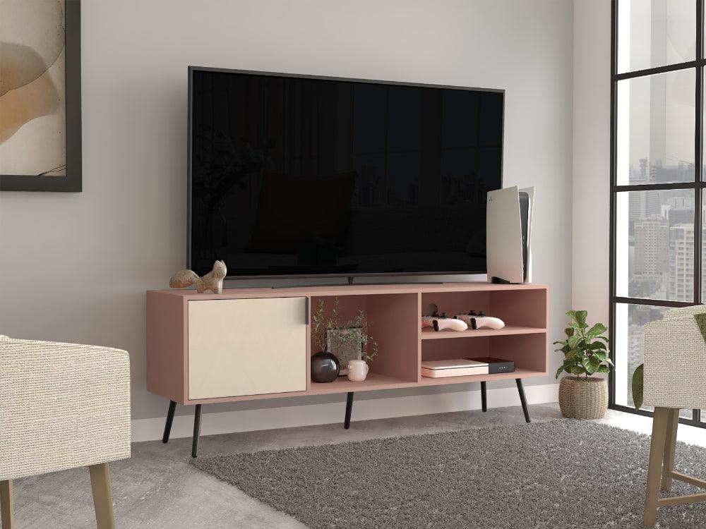 Mesa para TV Vulanno, Arupo y Toquilla, con una puerta abatible 70"