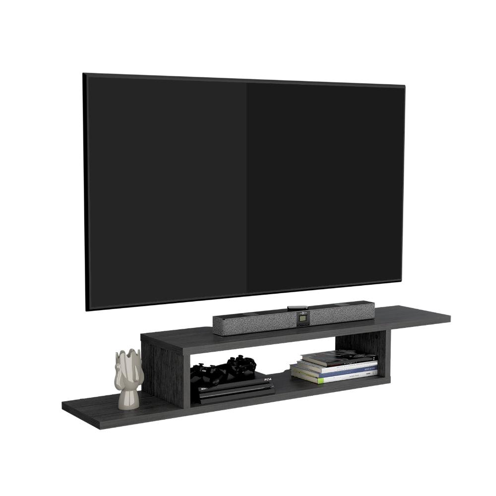 SIN INV Mesa Para Tv Flotante Dilix, Gris, con superficie para objetos decorativos