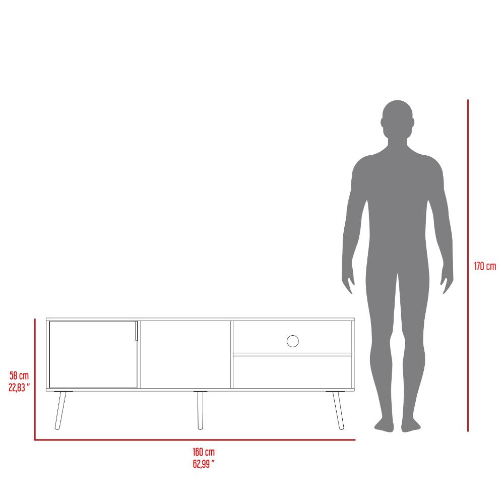 Mesa para TV Vulanno, Capri, con una puerta abatible 70"