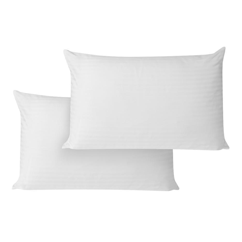 Set 2 Almohadas Tipo Hotelera Funda Blanca 70x50 Tuacol