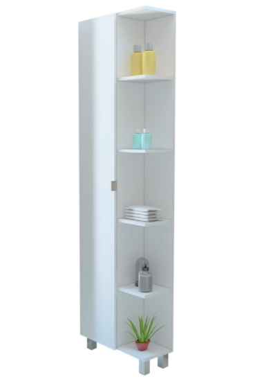 Mueble Esquinero Zendaya color Blanco para Baño.