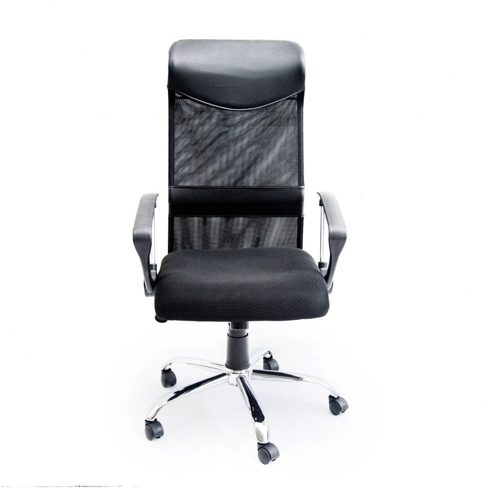 Silla de Escritorio Cuzco, Negro, con cómodo espaldar y rodachinas para su fácil desplazamiento