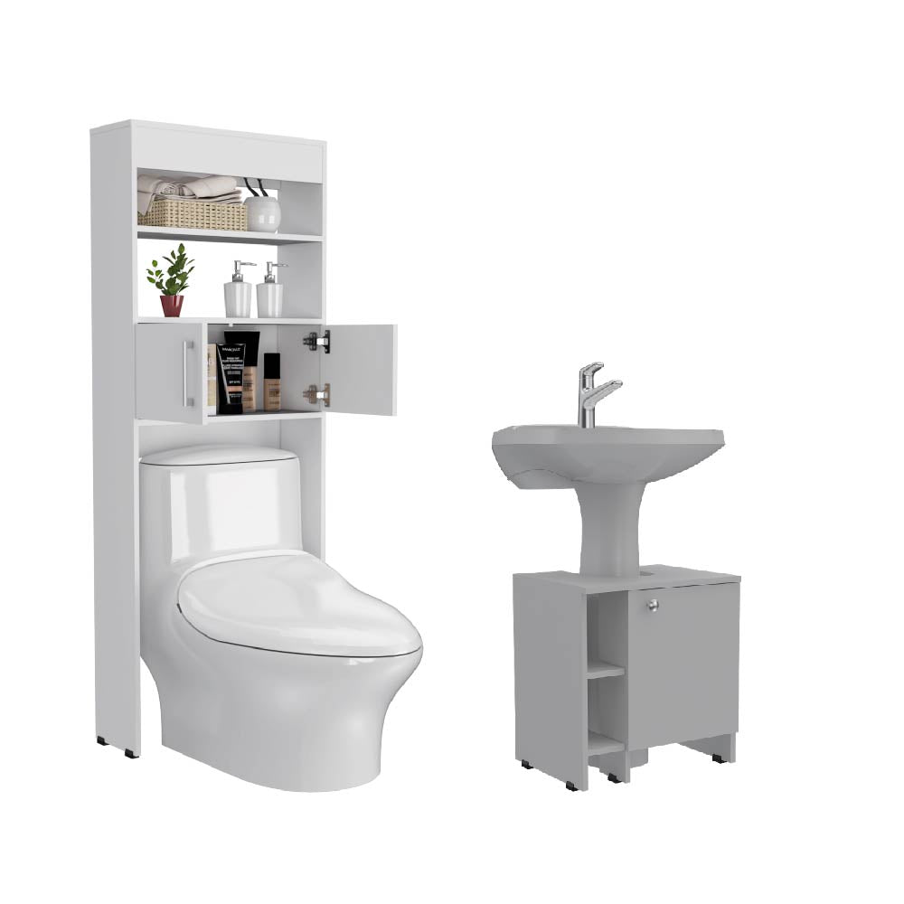 Combo para Baño Morgana, incluye Gabinete y Mueble Lavamanos.