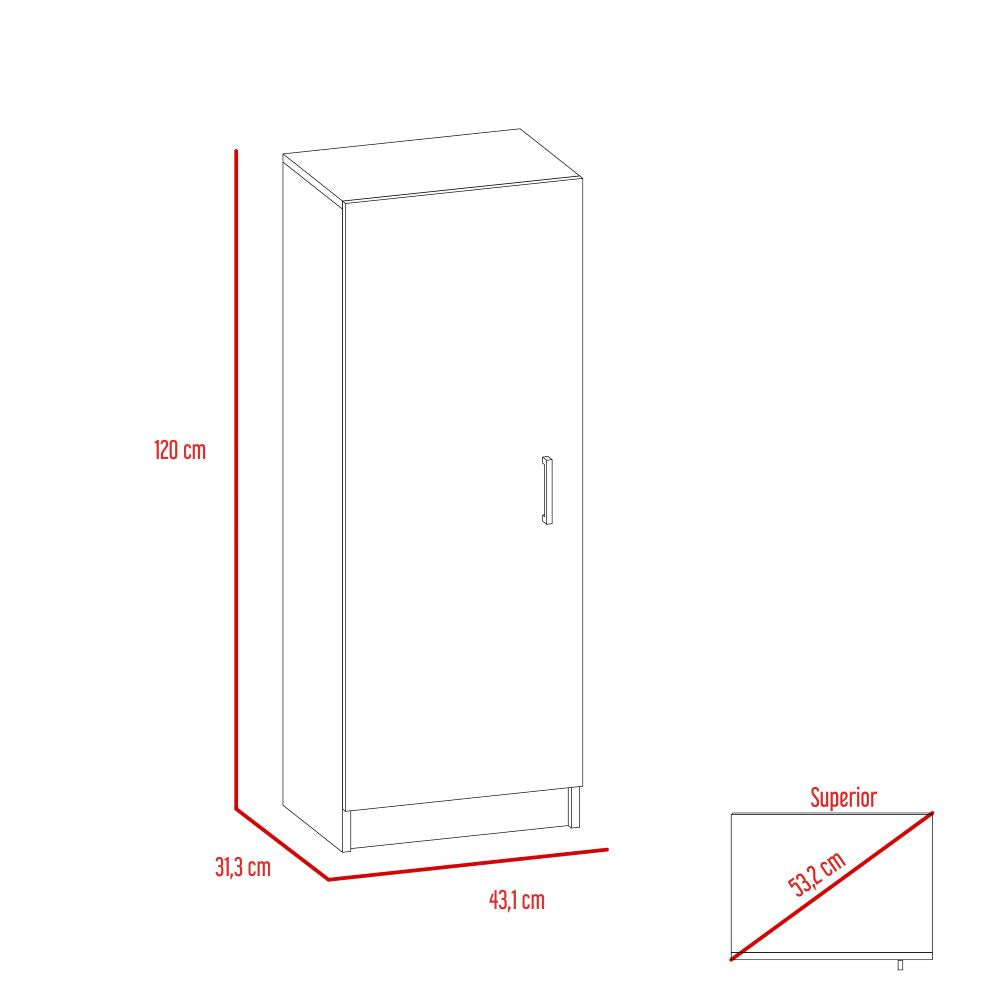 Alacena Nadir, Wengue, con Una Puerta y Amplio Espacio de Almacenamiento ZF