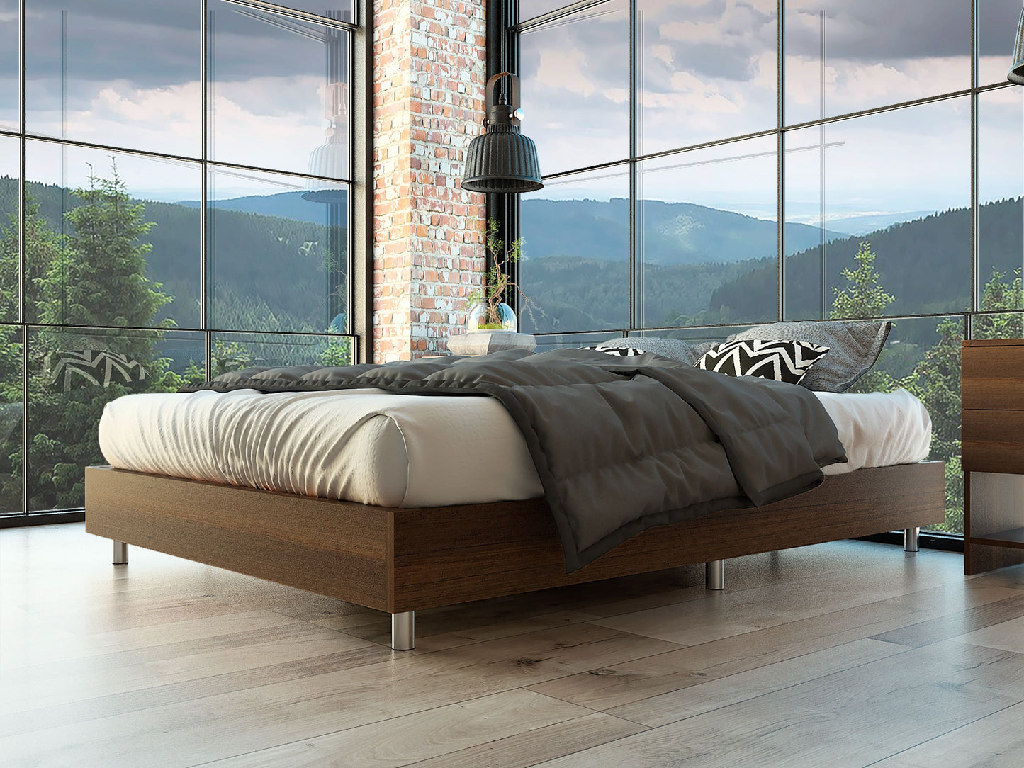 Base Cama Doble Confort, Cobre, incluye tendido de tablas ideal