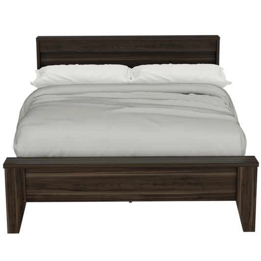 Cama Doble Bursa, Caoba, incluye tendido de tablas