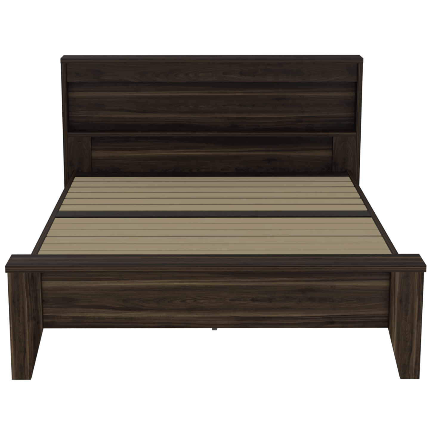 Cama Doble Bursa, Caoba, incluye tendido de tablas