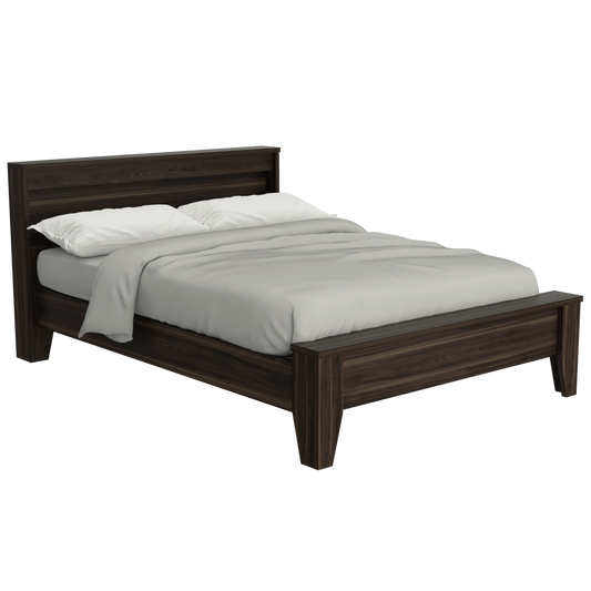 Cama Doble Bursa, Caoba, incluye tendido de tablas