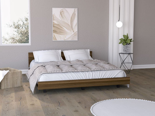 Cama Queen Wesley, Cobre, 160 incluye tendido de tablones