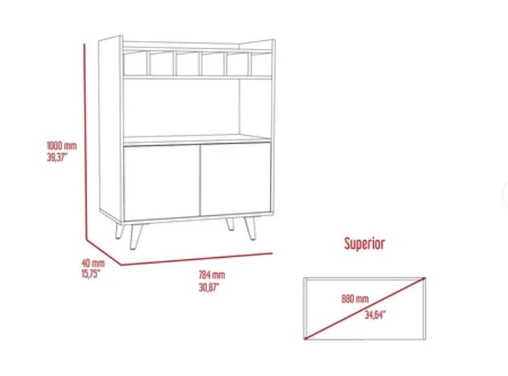 Combo para Sala de Estar Blander, incluye Panel de TV y Bar.