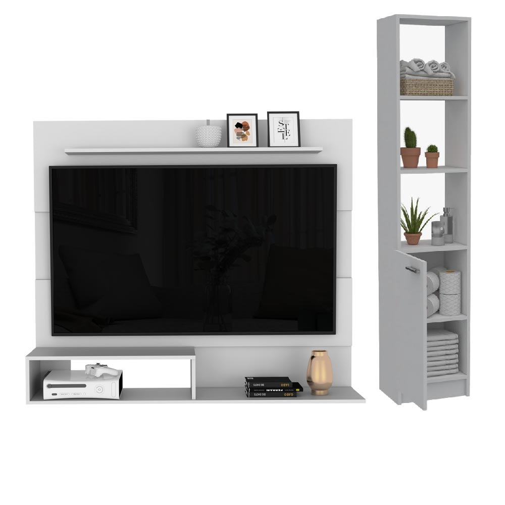 Combo para Multifuncional Simma, incluye Panel de TV y Mueble Esquinero.