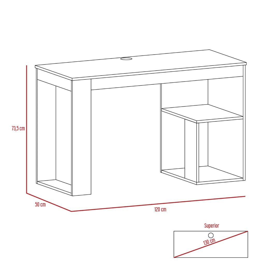 Combo Poplar, incluye Escritorio y Silla de Escritorio