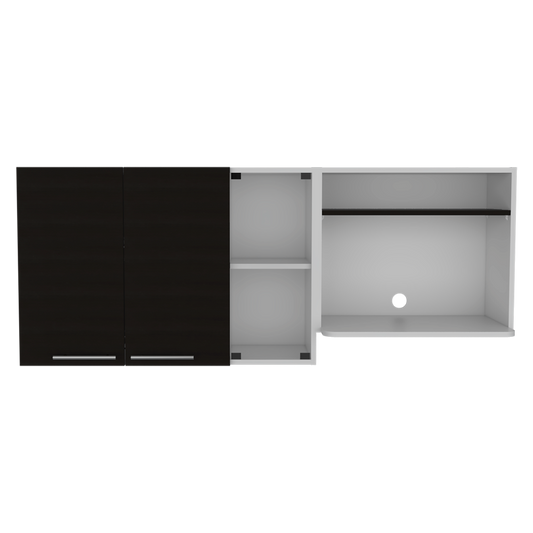 Gabinete Superior Viltex color Wengue y Blanco para Cocina.