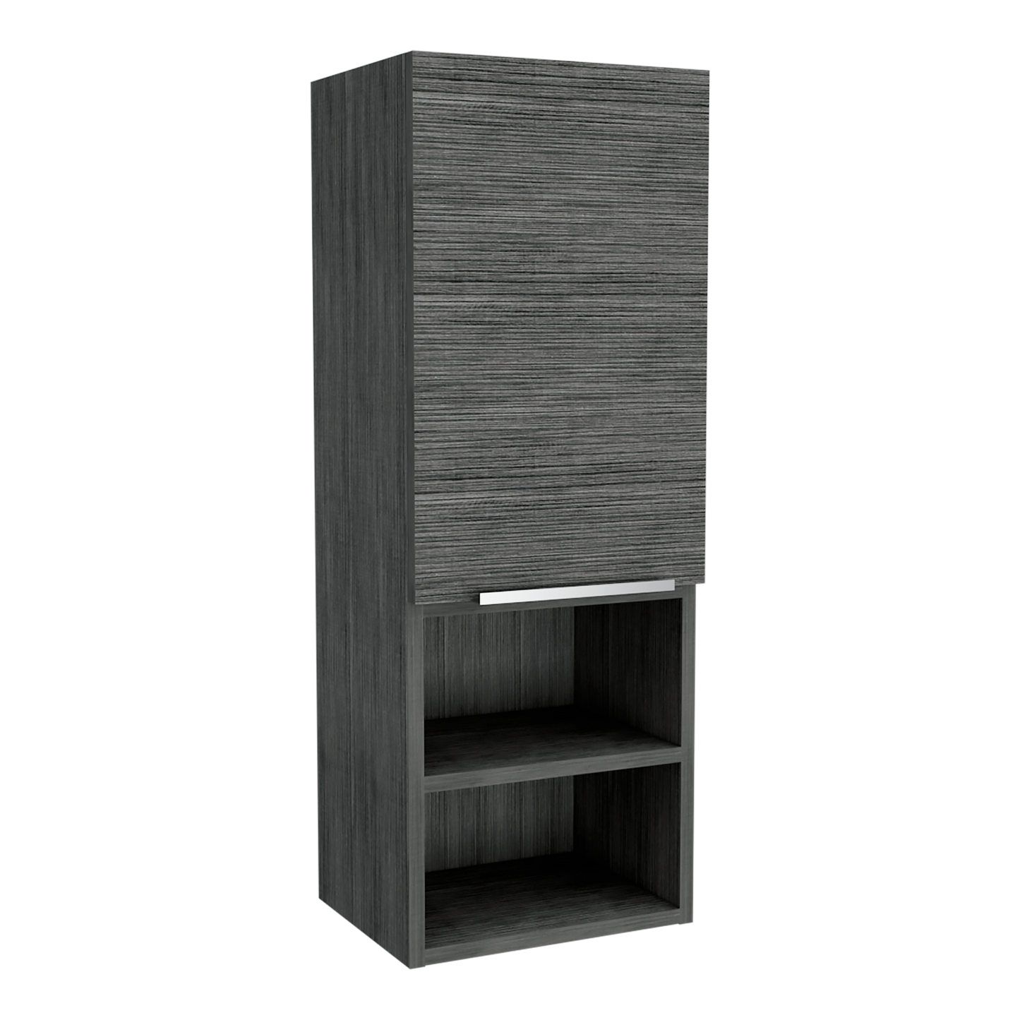 Gabinete de Baño Real, Gris, con Tres Entrepaños ZF