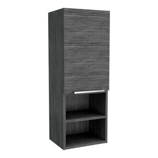 Gabinete de Baño Real, Gris, con Tres Entrepaños ZF