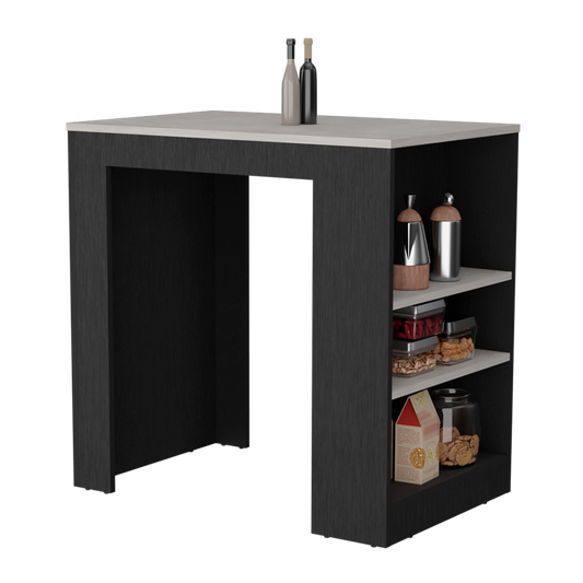 Barra de Cocina Victory, wengue, con Rodachines ZF