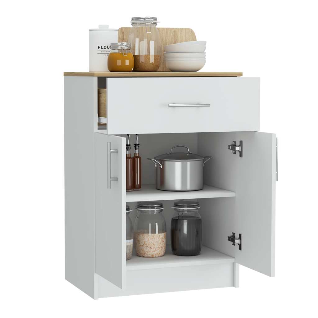 Organizador Multiusos Deneb color Blanco y Café claro para Habitación.