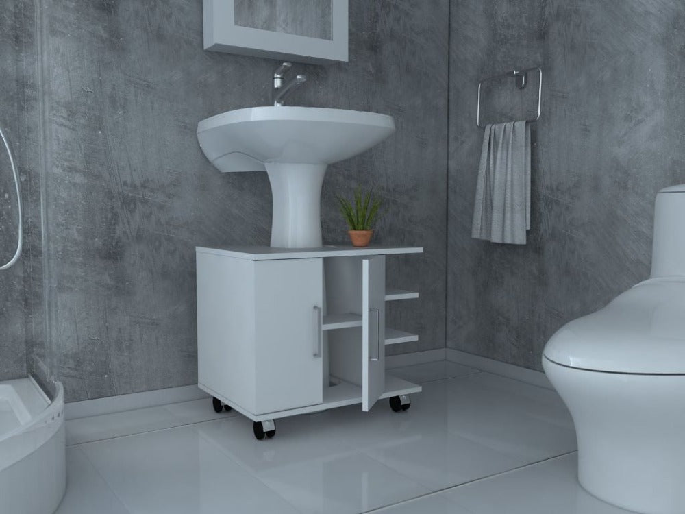 Combo para Baño Felicias, incluye Gabinete de Baño y Mueble Lavamanos.