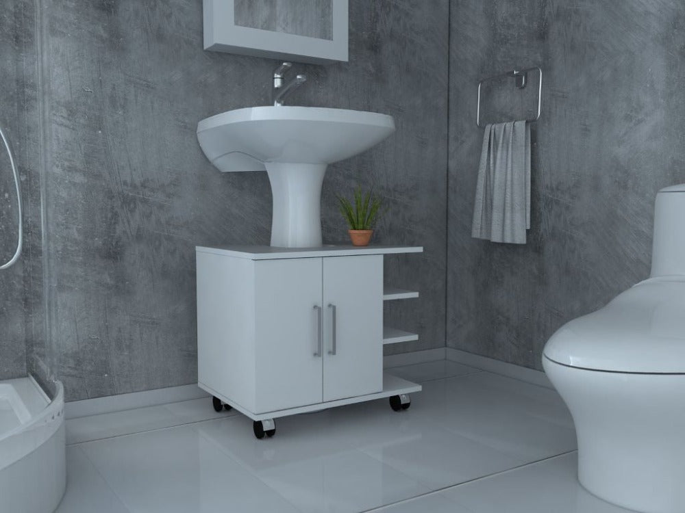 Combo para Baño Felicias, incluye Gabinete de Baño y Mueble Lavamanos.