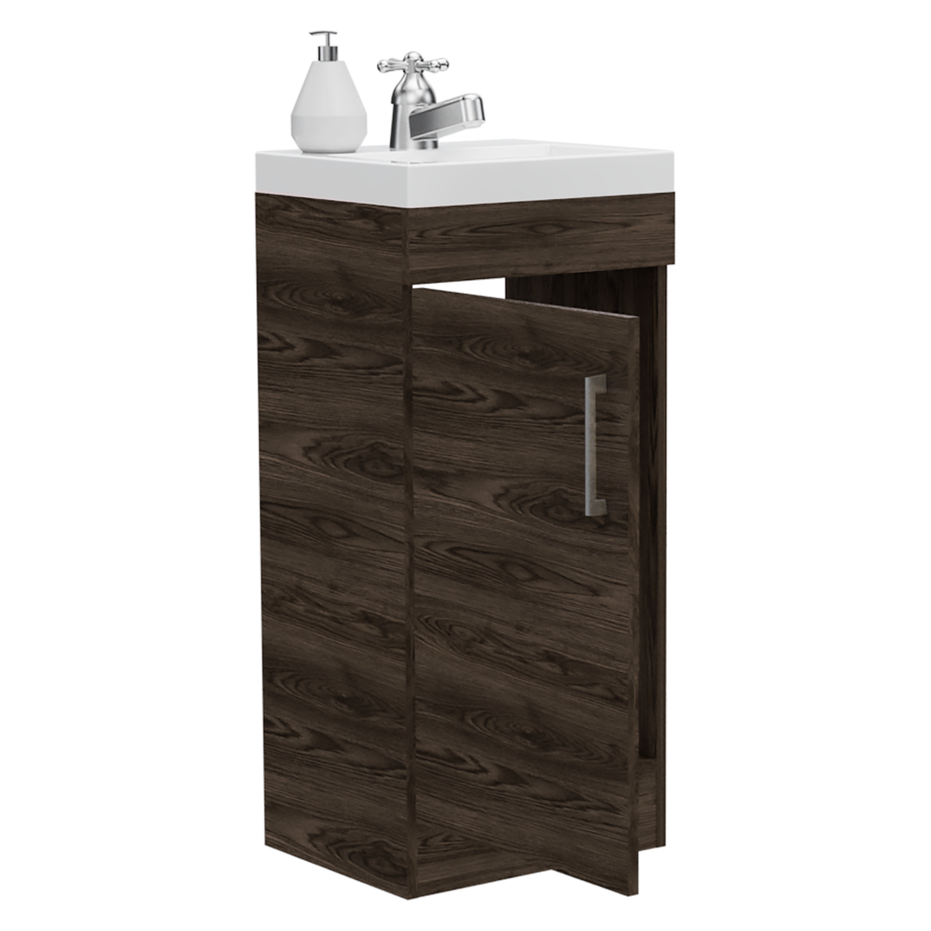 Mueble Lavamanos Oporto color Chocolate para Baño.