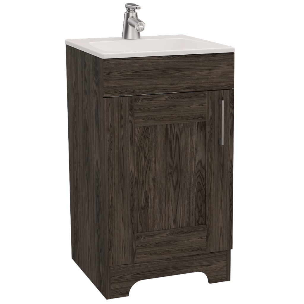 Mueble Lavamanos Apolis color Chocolate para Baño.