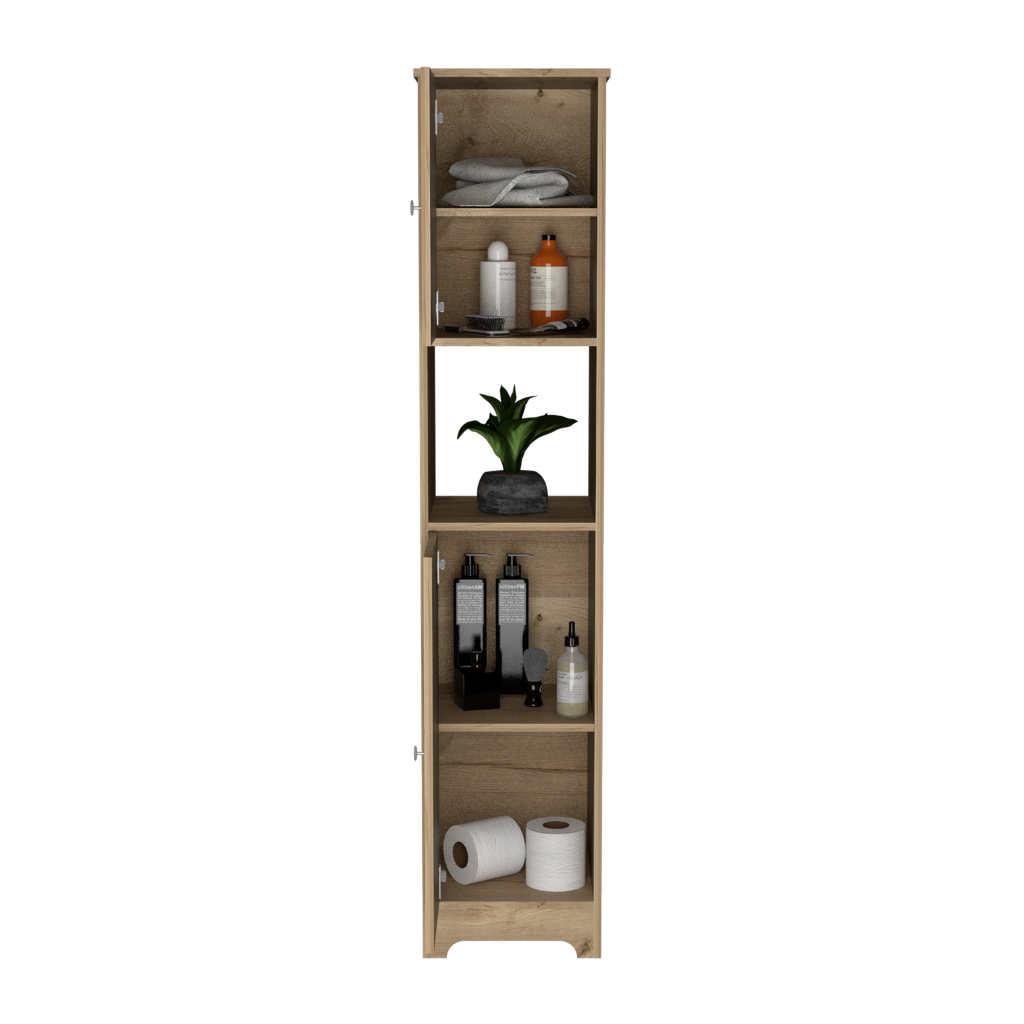 Mueble Auxiliar de Baño Ibis color Café claro para Baño.