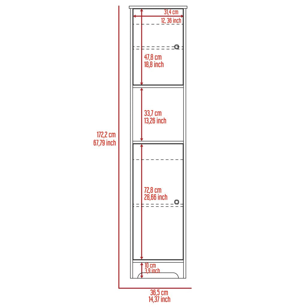 Mueble Auxiliar de Baño Ibis color Café claro para Baño.