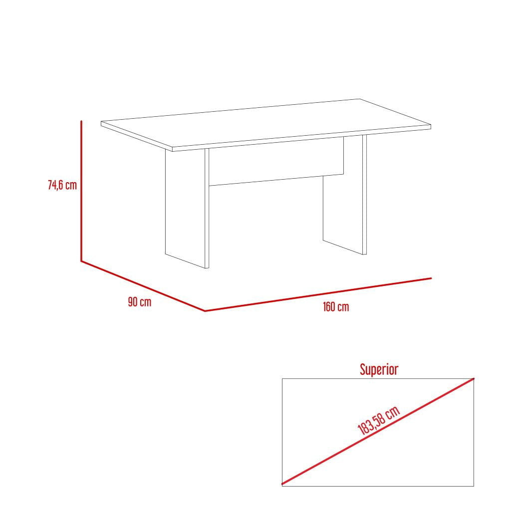 Comedor Ascher color Chocolate para Cocina o Sala.