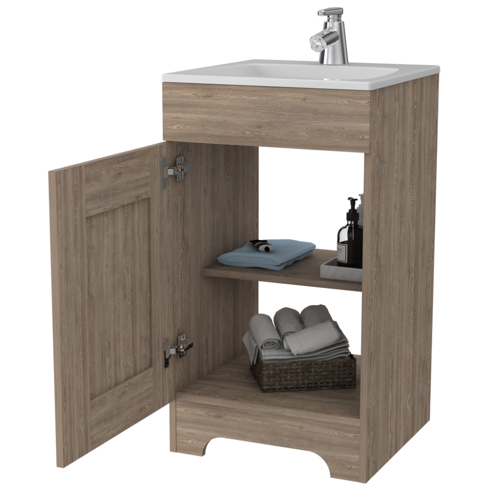 Mueble Lavamanos Apolis color Miel para Baño.